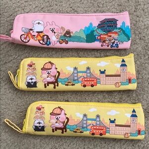 Cute Cartoon Utensils‎ Cases Set 3 total